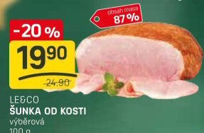 Šunka od kosti výběrová LE&amp