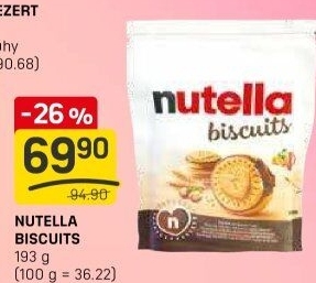 Sušenky Biscuits Nutella