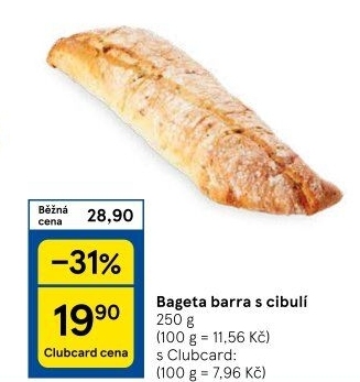 Bageta Barra s cibulí