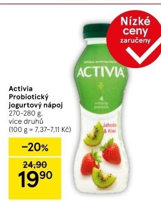 Jogurtový nápoj Activia Danone