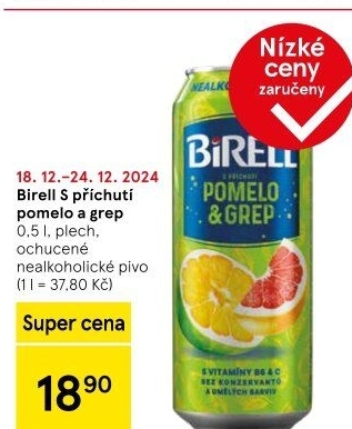 Nealkoholické pivo ochucené Birell