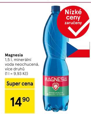 Přírodní voda Magnesia