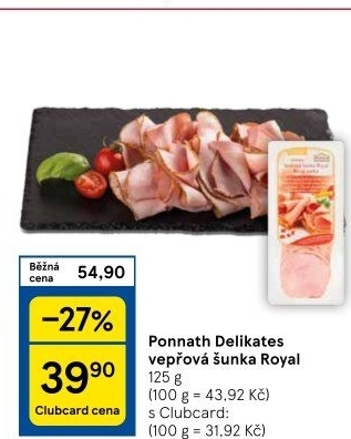 Šunka vepřová filet Royal Ponnath