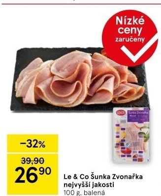 Šunka Zvonařka nejvyšší jakosti LE&amp