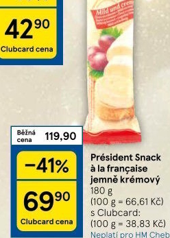 Sýr Snack Président