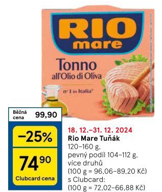Tuňák Rio Mare
