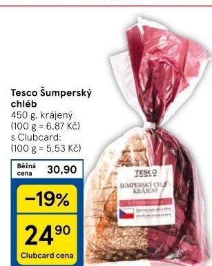 Chléb Šumperský Tesco