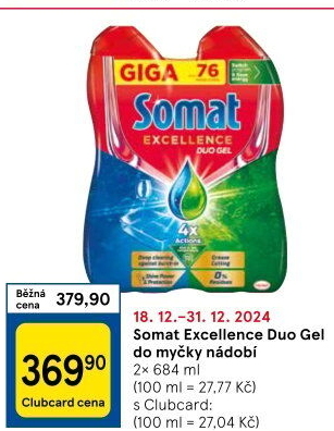 Gely do myčky Excellence Somat