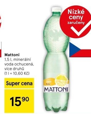 Ochucená voda Mattoni