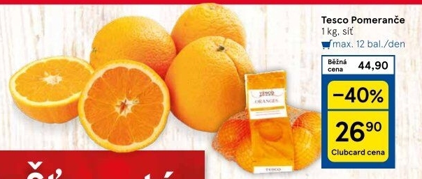 Pomeranče Tesco