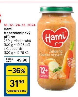Příkrm masozeleninový Hami