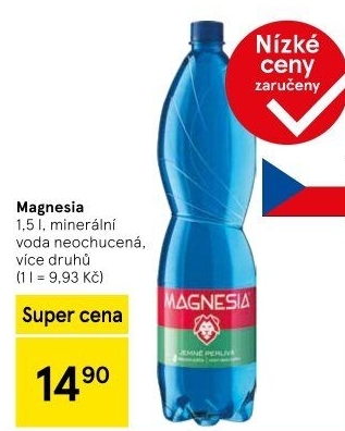 Přírodní voda Magnesia