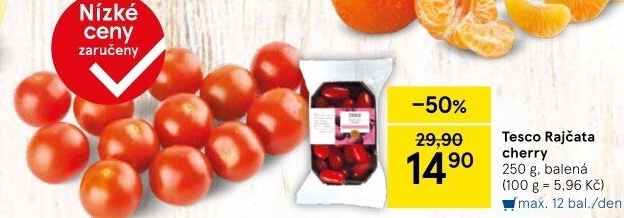 Rajčata cherry Tesco