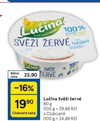 Svěží žervé Lučina