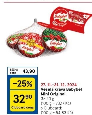 Sýr Mini Babybel Veselá kráva
