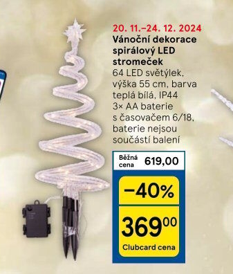Vánoční svítící LED dekorace