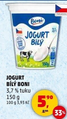 Bílý jogurt Boni