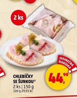 Obložený chlebíček