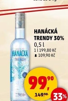 Vodka trendy Hanácká