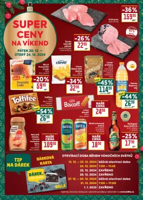 akční leták BILLA 18.12.2024-24.12.2024