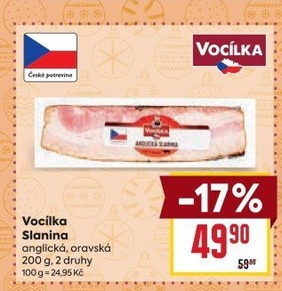 Anglická slanina Vocílka