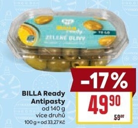 Antipasty Billa Ready