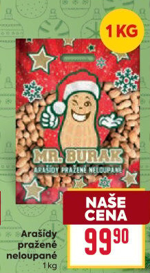Arašídy neloupané Mr. Burák
