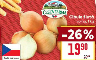 Cibule žlutá Česká Farma