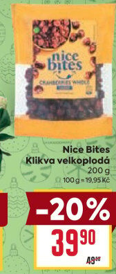 Klikva sušená Nice Bites