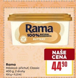 Margarín máslová příchuť Rama