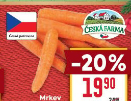 Mrkev Česká farma