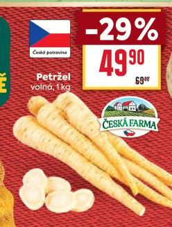 Petržel Česká farma
