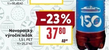 Pivo Novopacký výroční ležák Pivovar Nová Paka