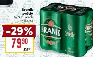Pivo světlé Braník