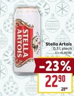 Pivo světlý ležák Stella Artois