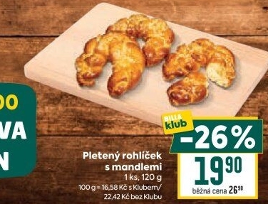 Pletený rohlíček