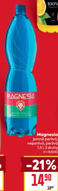 Přírodní voda Magnesia