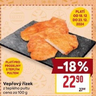 Smažený vepřový řízek