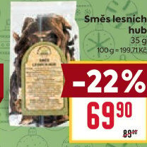 Směs sušených lesních hub Holoubek&amp