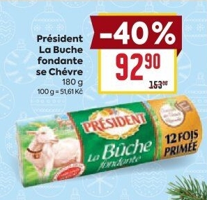 Sýr kozí La Buche fondante Président