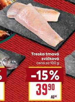 Treska tmavá filet - svíčková