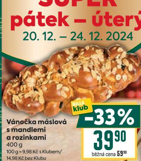 Vánočka máslová