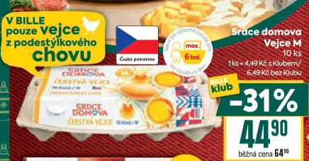 Vejce z podestýlky M Srdce Domova