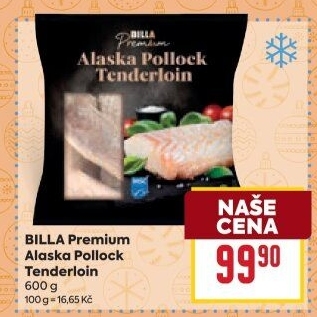 Alaska Pollock Tenderloin mražená Premium Billa