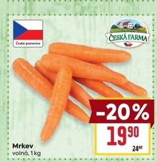 Mrkev Česká farma