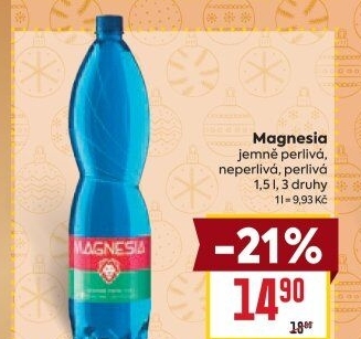 Přírodní voda Magnesia