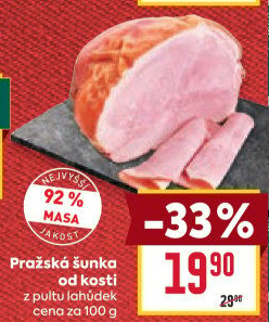 Šunka pražská od kosti nejvyšší jakosti