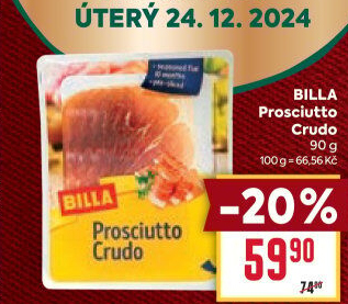 Šunka Prosciutto Crudo Billa
