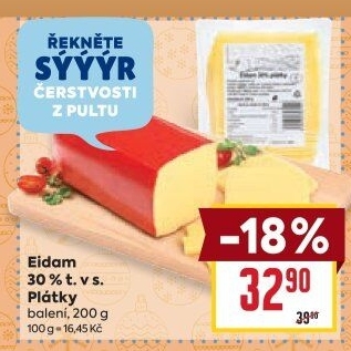 Sýr Eidam 30%