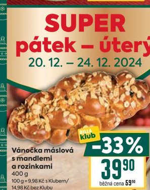 Vánočka máslová